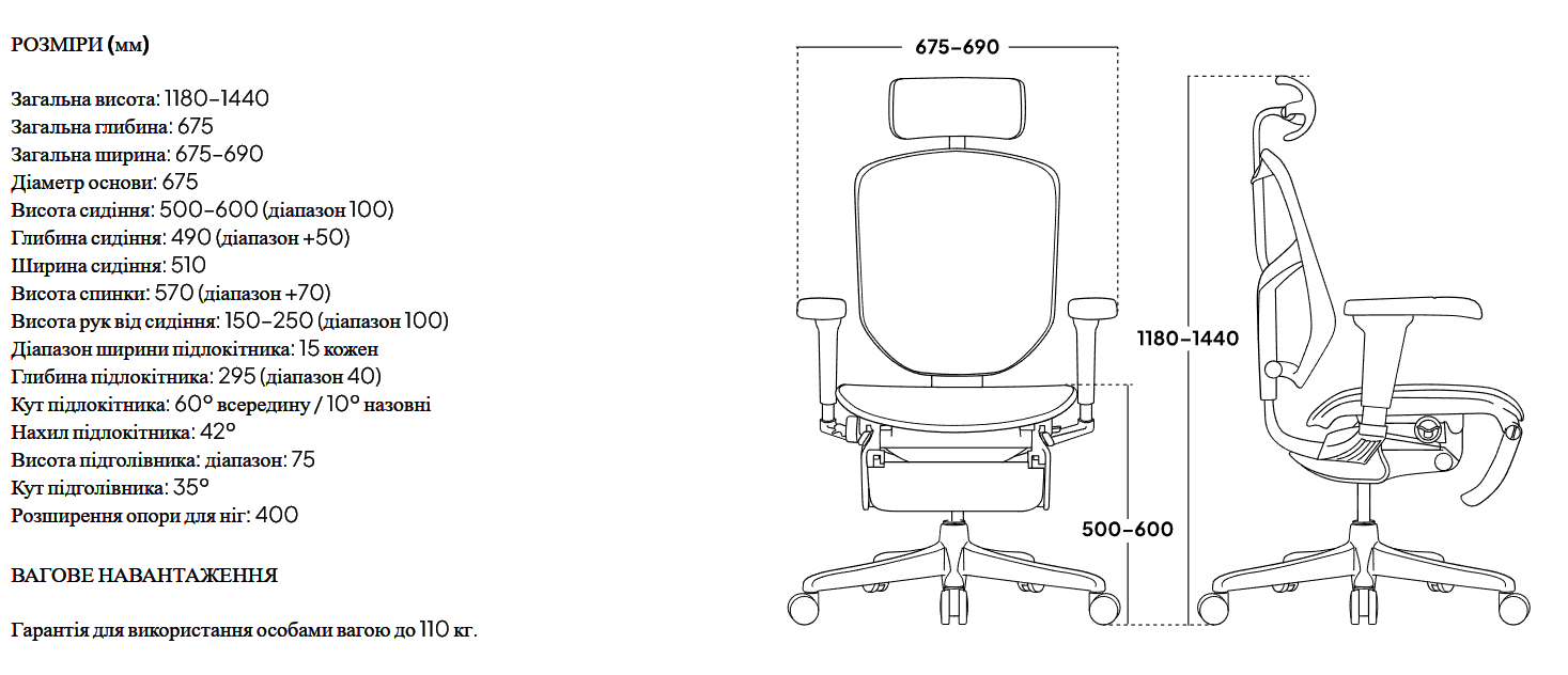 Крісло ERGOHUMAN ULTRA GAMING AURORA WHITE Comfort seating